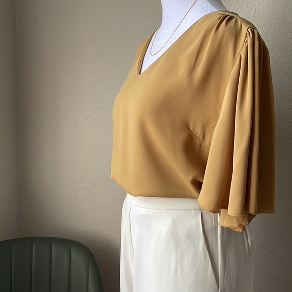 Mustard Office Approved Blouse - Picture 1 of 12
